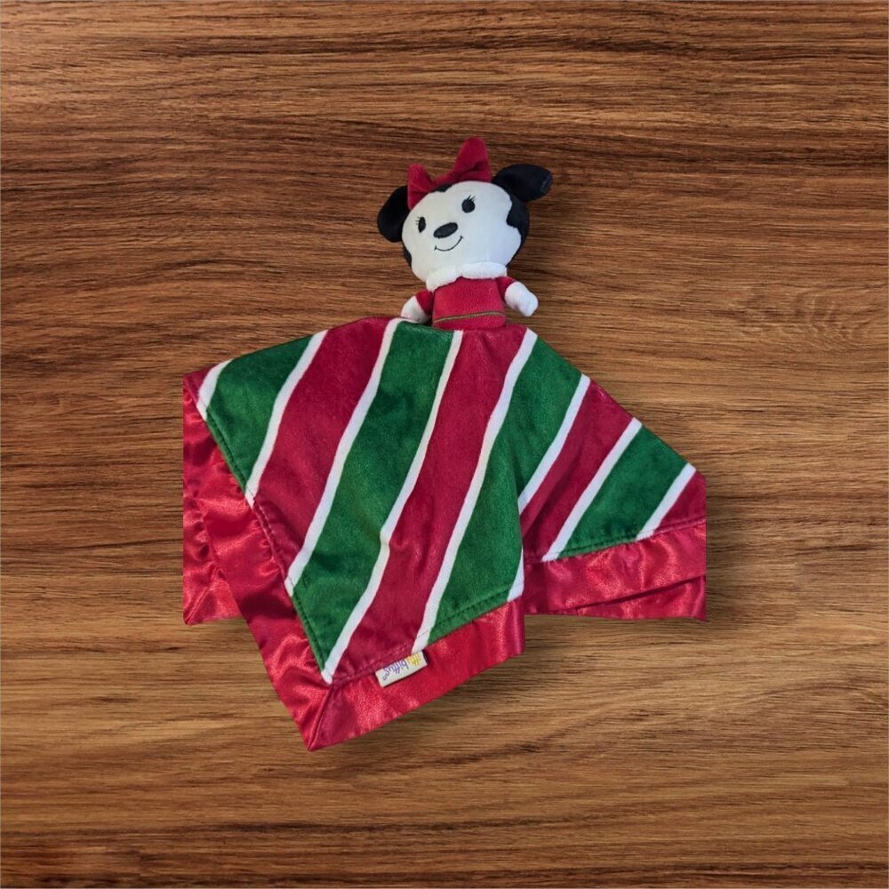 Hallmark Disney Minnie Mouse Lovey Security Blanket Itty Bittys‎ Christmas Lovey